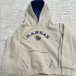 KU Jayhawks Hoodie (fit like women small)